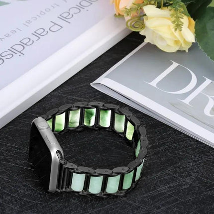 Emerald Stainless Steel Watch Band Fits Apple Watch 38-49mm