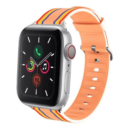 Adjustable Silicone Watch Band For Apple Watch 38/40/41/42mm