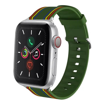 Adjustable Silicone Watch Band For Apple Watch 38/40/41/42mm