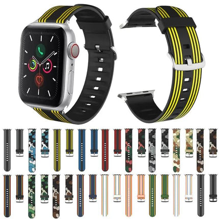 Adjustable Silicone Watch Band For Apple Watch 38/40/41/42mm