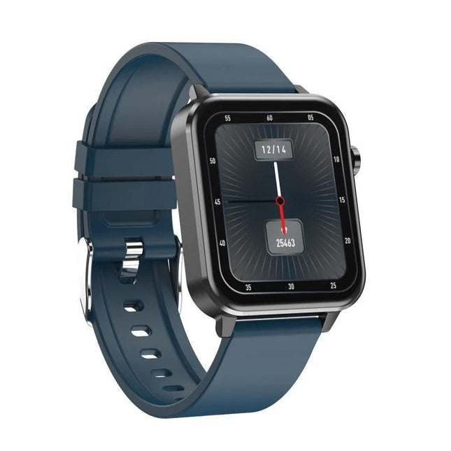 Essential Daily Companion for Health Awareness Monitoring - sleek wearable smartwatch monitoring heart rate and temperature