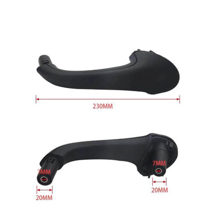 C-Class Front Inside Door Handle Replacement 2 Pack - black ABS front interior door handle for Mercedes W203 2003-2007, 230mm, OE 20381015/6514