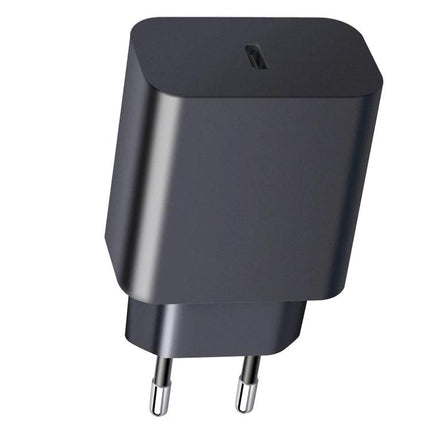 Travel Charger for Keeping Devices Powered on the Go 25W USB-C compact black plug for travel and commuting