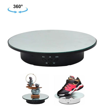 20cm USB Electric Rotating Turntable for Photography Displays - USB-powered 20cm rotating display for 360° product photos and videos