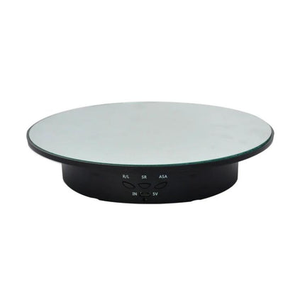 20cm USB Electric Rotating Turntable for Photography Displays - glass-top USB-powered rotating display for 360° product photos and videos