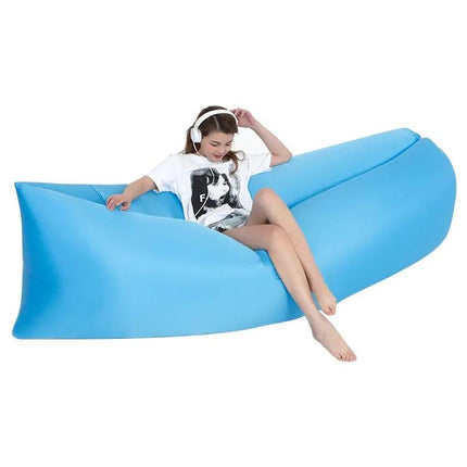 Outdoor Portable Inflatable Beach Sofa 200x70cm Green