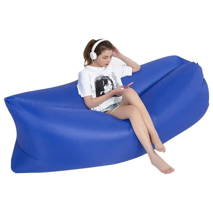 Outdoor Portable Inflatable Beach Sofa 200x70cm Green