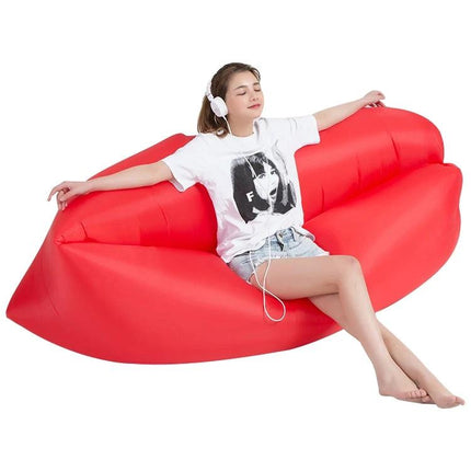 Outdoor Portable Inflatable Beach Sofa 200x70cm Green