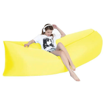 Outdoor Portable Inflatable Beach Sofa 200x70cm Green