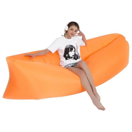 Outdoor Portable Inflatable Beach Sofa 200x70cm Green