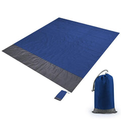 Manta de picnic impermeable con bolsillo - 2,1 x 2 m - Alfombra portátil a cuadros para exteriores para acampar y playa