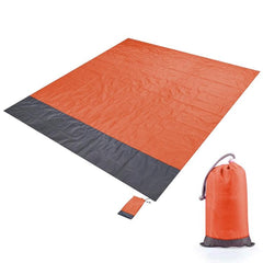 Manta de picnic impermeable con bolsillo - 2,1 x 2 m - Alfombra portátil a cuadros para exteriores para acampar y playa