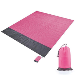 Waterproof Picnic Blanket with Pocket - 2.1x2m Portable Plaid Outdoor Mat for Camping and Beach