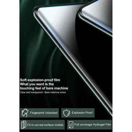 Imak Hydrogel Film Full Coverage Screen Protector For Phones Shields Against Scratches And Fingerprints In Daily Use - edge-to-edge clear film on curved phone display