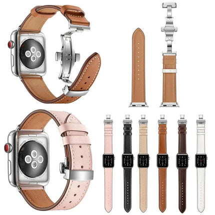 Genuine Leather Replacement Apple Watch Bands 42mm 44mm