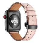 Black Buckle For Apple Watch Series 7 45mm / 6 & SE & 5 & 4 44mm / 3 & 2 & 1 42mm / Pink