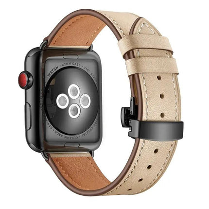 Leather Replacement Watch Band For Apple Watch 42/44mm