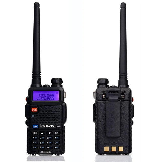 RETEVIS Handheld Walkie Talkie for Everyday Communication Use - dual-band portable two-way radio with LCD and long antenna