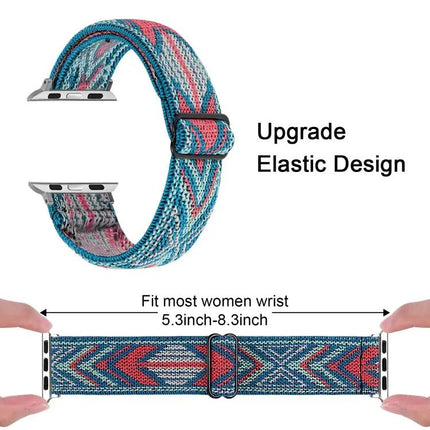 Elastic Replacement Watch Band For Apple Watch 38-45mm
