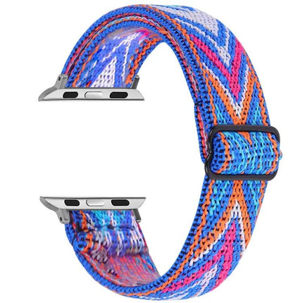 Elastic Adjustable Watch Band For Apple Watch Sizes 38-49mm