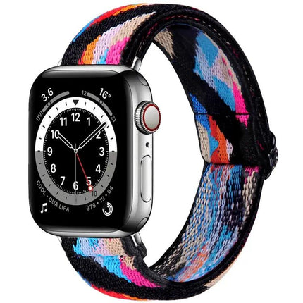 Elastic Adjustable Watch Band For Apple Watch Sizes 38-49mm