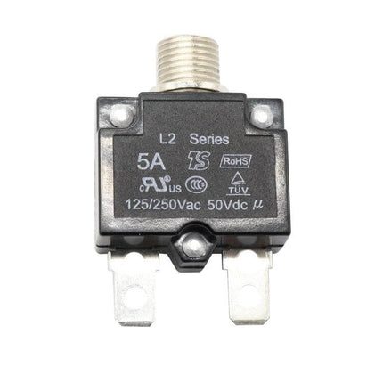 Car DC Breaker With Waterproof Cover For Vehicle Electronics compact 5A circuit breaker with waterproof cover for dashboards lighting and auxiliary circuits