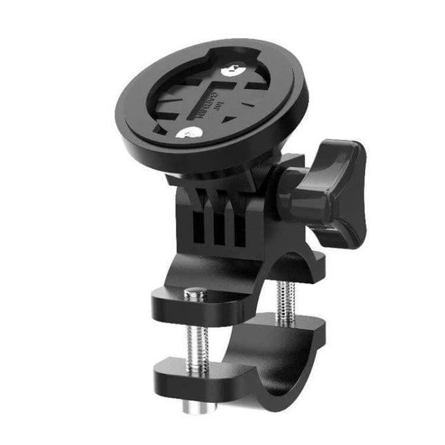 Code Table Bracket For Mountain Bike Handlebar Mount Garmin Bryton CNC aluminum handlebar mount with polished sandblasted finish, fits 19–33mm bars, anti-shake