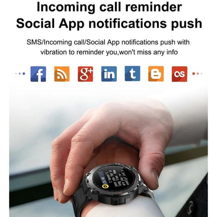 Daily Smart Watch for Health Tracking in Everyday Life showing incoming call and social app notifications on wrist