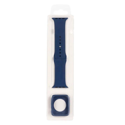 Silicone Strap With Protective Case For Apple Watch 41mm
