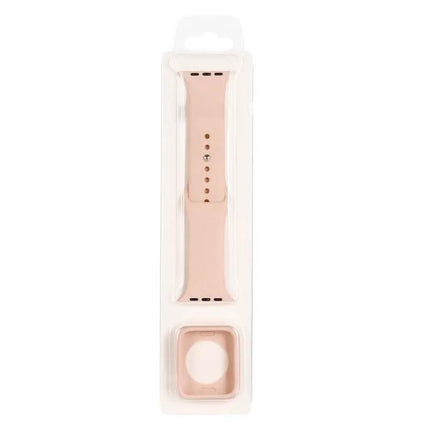 Silicone Strap With Protective Case For Apple Watch 41mm