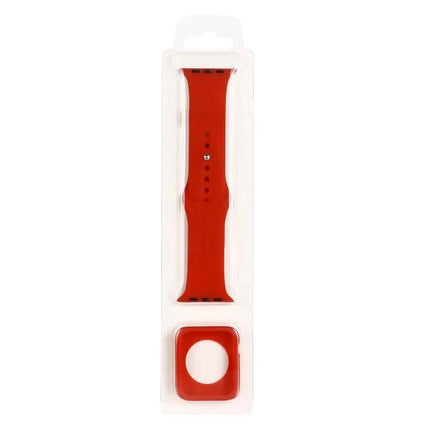 Silicone Strap With Protective Case For Apple Watch 41mm