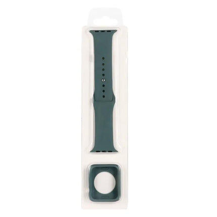 Silicone Strap And Protective Case For Apple Watch 45mm