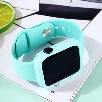 Silicone Strap And Protective Case For Apple Watch 45mm