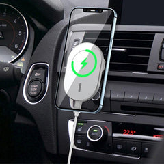 WiWU CH-306 15W Magnetic Wireless Car Charger with 360-Degree Adjustable Flexibility and Smart Protection