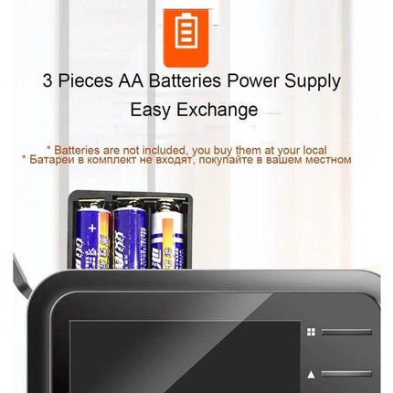 Night Vision Doorbell for Secure Home Entry Monitoring showing AA battery compartment and easy exchange design