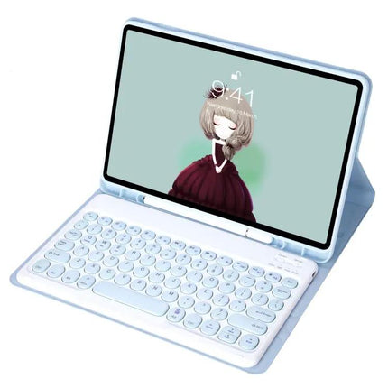 Detachable Bluetooth Keyboard Leather Case for iPad Air in White Ice