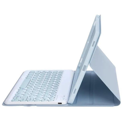 Detachable Bluetooth Keyboard Leather Case for iPad Air in White Ice