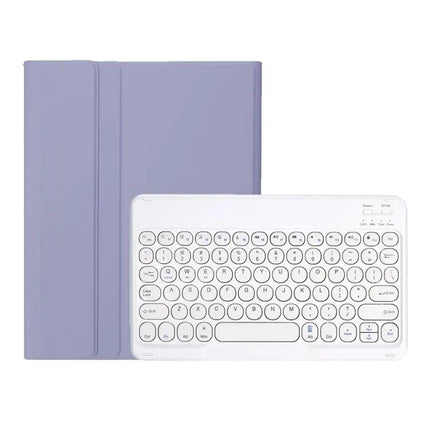 Detachable Bluetooth Keyboard Leather Case for iPad Air in White Ice