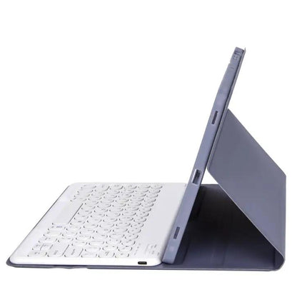 Detachable Bluetooth Keyboard Leather Case for iPad Air in White Ice