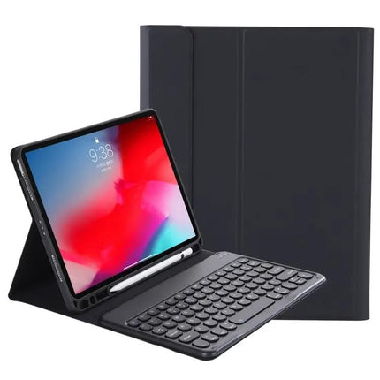 Detachable Bluetooth Keyboard Leather Case for iPad Air in White Ice