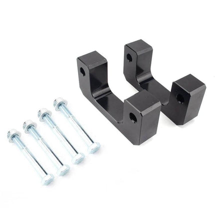 Front Leveling Lift Kit 2 Inch For Chevrolet Silverado black anodized aluminum front blocks with bolts, 2-inch lift for Silverado