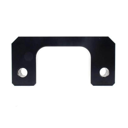 Front Leveling Lift Kit 2 Inch For Chevrolet Silverado black anodized aluminum front spacer showing two bolt holes