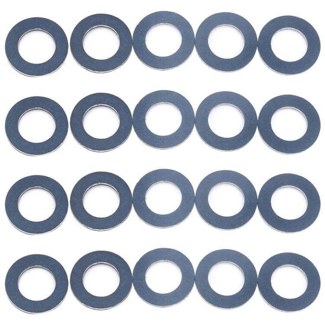 30 Pack Aluminum Oil Drain Plug Washers For Cars And SUVs – 30 aluminum alloy 13mm ID x 21mm OD x 2mm thick oil drain plug sealing washers