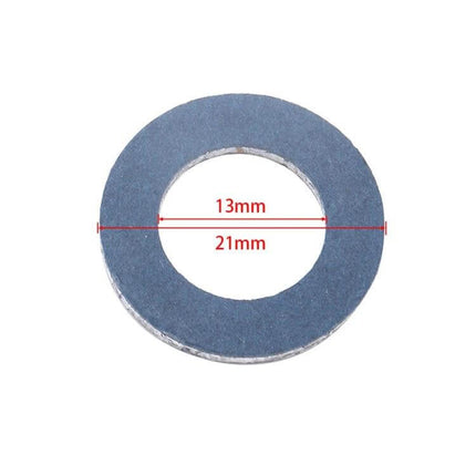 30 Pack Aluminum Oil Drain Plug Washers For Cars And SUVs - 30-pack 13mm ID 21mm OD aluminum alloy oil drain plug sealing washers