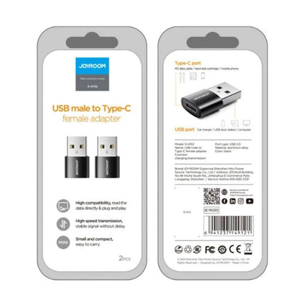 JOYROOM USB-C Adapter for Daily Device Connections at Home - compact USB male to Type-C female adapter pack