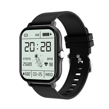 Smart Watch for Everyday Wear and Daily Activity Tracking - black fitness smartwatch showing time, steps, BPM, sleep and sports modes