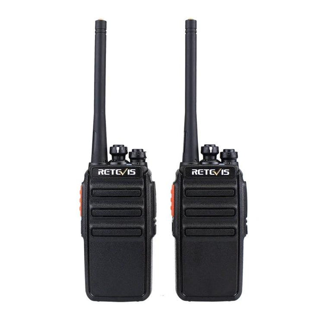 Retevis RT24 Handheld Two-Way Radio for Short-Range Talks - pair of black PMR446 handheld radios for hiking, events, and on-site coordination