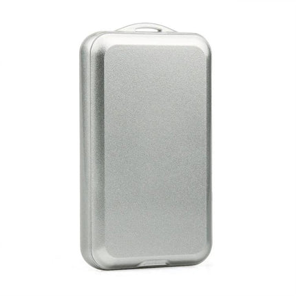 Retevis RT20 Compact Two-Way Radio for Daily Communication silver protective carrying case shown upright