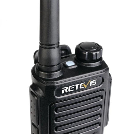 Retevis Waterproof Walkie Talkie for Everyday Communication - compact IP67 walkie talkie with antenna, volume knob and durable speaker for hiking and work