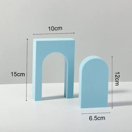 Accessoires géométriques en mousse de couleur unie pour fonds photo